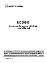 Предварительный просмотр 2 страницы Motorola MC68340 User Manual