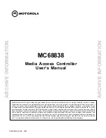 Motorola MC68838 User Manual preview