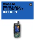 Motorola MC75A-NI User Manual preview