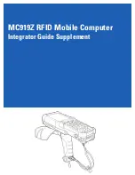 Preview for 1 page of Motorola MC919Z Integrator Manual Supplement