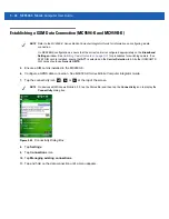 Предварительный просмотр 116 страницы Motorola MC9500-K - Win Mobile 6.1 806 MHz User Manual