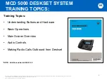 Preview for 2 page of Motorola MCD 5000 User Training