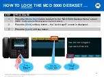 Preview for 18 page of Motorola MCD 5000 User Training