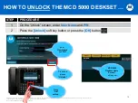 Preview for 19 page of Motorola MCD 5000 User Training