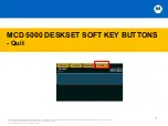 Preview for 35 page of Motorola MCD 5000 User Training