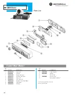 Motorola MCS2000 Series Parts List preview