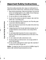 Preview for 8 page of Motorola MD670 Series User Manual