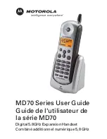 Motorola MD70 Series User Manual preview