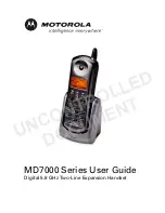 Preview for 1 page of Motorola MD7000 Series User Manual