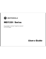 Motorola MD7251 Series User Manual preview