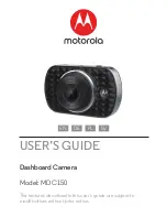 Preview for 1 page of Motorola MDC150 User Manual
