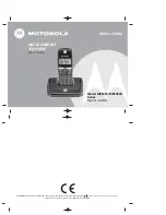 Предварительный просмотр 1 страницы Motorola ME5050 User Manual