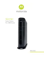 Motorola MG7315 Quick Start Manual preview