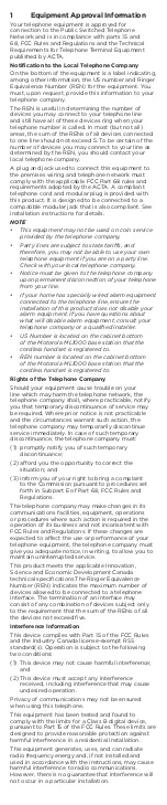 Preview for 2 page of Motorola ML1200 User Manual