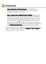 Preview for 4 page of Motorola ML2410 Quick Start Manual