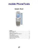 Motorola mobile PhoneTools Quick Start Manual preview