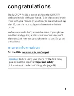 Preview for 3 page of Motorola MOTO A45 ECO Getting Started Manual