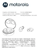 Motorola MOTO BUDS 150 Quick Start Manual preview