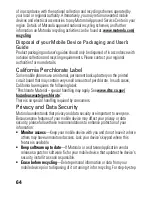 Preview for 66 page of Motorola MOTO EM330 Getting Started Manual