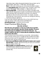 Preview for 67 page of Motorola MOTO EM330 Getting Started Manual