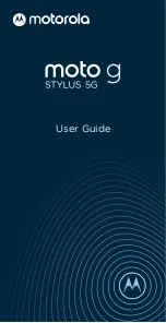 Предварительный просмотр 1 страницы Motorola moto g stylus 5G User Manual