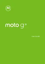 Предварительный просмотр 1 страницы Motorola moto g31 User Manual