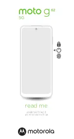 Предварительный просмотр 1 страницы Motorola moto g62 Manual