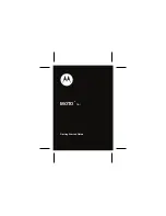 Предварительный просмотр 2 страницы Motorola MOTO QA1 Getting Started Manual