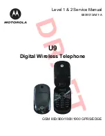 Motorola MOTO U9 Service Manual preview