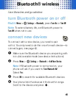 Предварительный просмотр 43 страницы Motorola MOTO VE440 Getting Started Manual