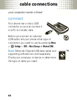 Предварительный просмотр 46 страницы Motorola MOTO VE440 Getting Started Manual