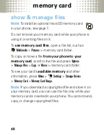 Предварительный просмотр 50 страницы Motorola MOTO VE440 Getting Started Manual