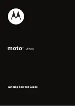 Motorola MOTO VE538 Getting Started Manual preview