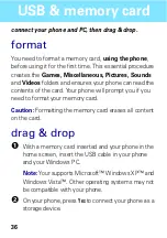 Предварительный просмотр 36 страницы Motorola MOTO VE538 Getting Started Manual