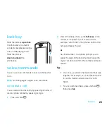 Preview for 25 page of Motorola MOTO VE66 User Manual