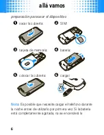 Preview for 8 page of Motorola MOTO W408g (Spanish) Manual