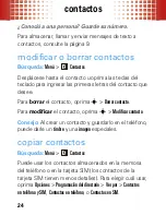 Preview for 26 page of Motorola MOTO W408g (Spanish) Manual