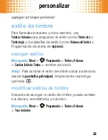 Preview for 35 page of Motorola MOTO W408g (Spanish) Manual