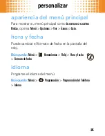 Preview for 37 page of Motorola MOTO W408g (Spanish) Manual