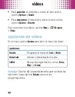 Preview for 42 page of Motorola MOTO W408g (Spanish) Manual