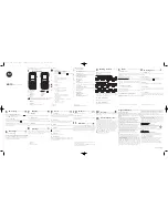 Предварительный просмотр 1 страницы Motorola MOTO WX160 User Manual