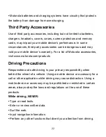 Preview for 22 page of Motorola MOTO WX306 User Manual