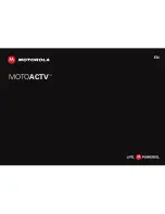 Preview for 1 page of Motorola Motoactv User Manual