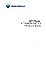 Preview for 1 page of Motorola MOTOMESH DUO 2.0 4300 User Manual