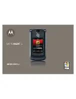 Motorola MOTORAZR 2 V8 Owner'S Manual предпросмотр