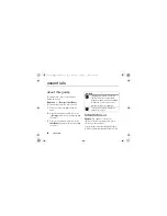 Preview for 20 page of Motorola MOTORAZR 6802928J21 User Manual