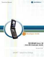 Preview for 1 page of Motorola MOTORAZR maxx V6 Developer'S Manual