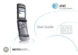 Motorola MOTORAZR V3i User Manual предпросмотр