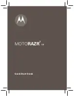 Motorola MOTORAZR² V9 - MOTORAZR2 V9 Quick Start Manual preview