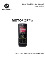 Motorola MOTORIZR Z8 Service Manual preview